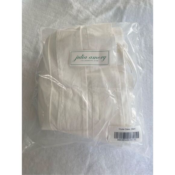 Julia Amory Cryder Cotton Sundress in Blanc White Extra Large NEW - Picture 3 of 3